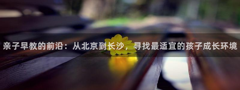 恒行2下74OOO5：亲子早教的前沿：从北京到长沙，寻找最适宜的孩子成长环境