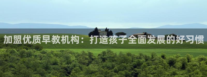 恒行代理总代主导 6ll5l：加盟优质早教机构：打造孩子全面发展的好习惯