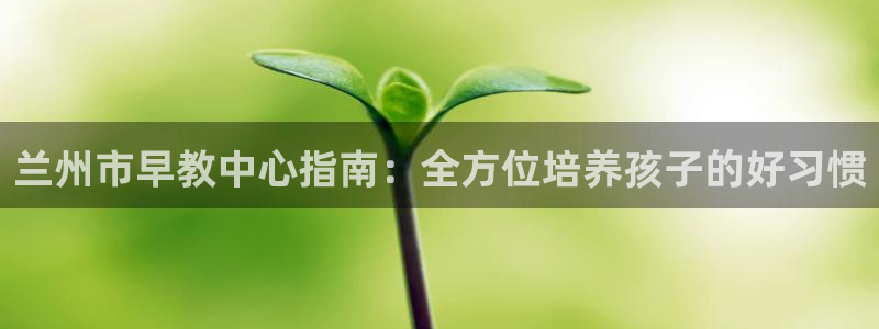 恒行娱乐蒋74OOO5：兰州市早教中心指南：全方位培养孩子的好习惯