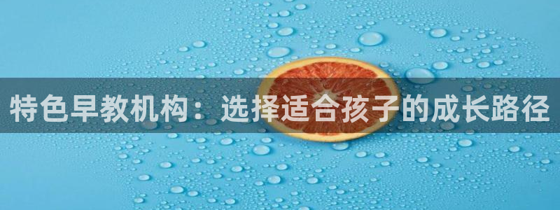 恒行娱乐5ll533主管优雅：特色早教机构：选择适合孩子的成长路径