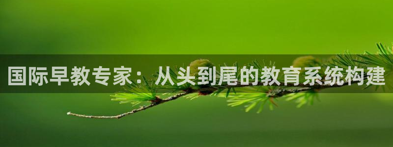 恒行2沈74OOO5：国际早教专家：从头到尾的教育系统构建