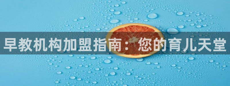 恒行2冯74OOO5：早教机构加盟指南：您的育儿天堂