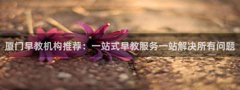 恒行娱乐郑74OOO5：厦门早教机构推荐：一站式早教服务一站解决所有问题