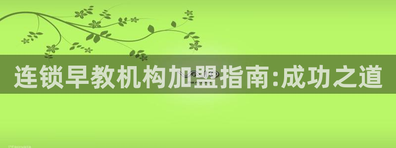 恒行娱乐周74OOO5：连锁早教机构加盟指南:成功之道