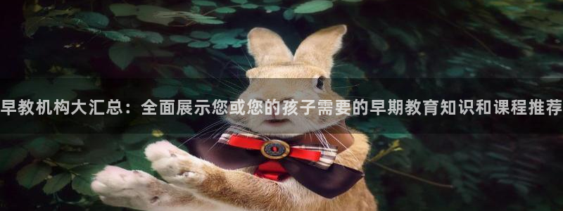 恒行5娱乐：早教机构大汇总：全面展示您或您的孩子需要的早期教育知识和课程推荐