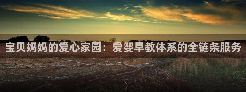 恒行娱乐掌74ooo5呀蚕:宝贝妈妈的爱心家园:爱婴早教体系的全链条服务